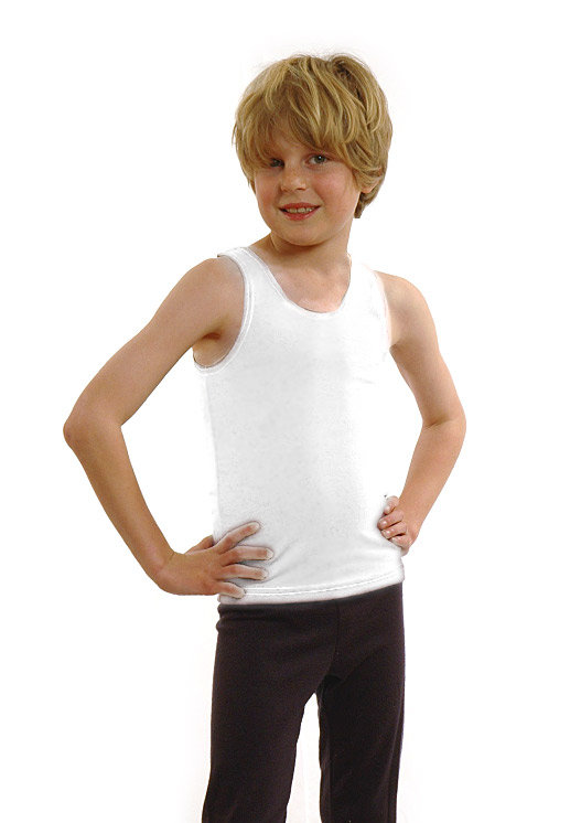 Childrens ivory singlet (Size M)