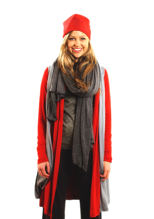 Wide Merino Scarf