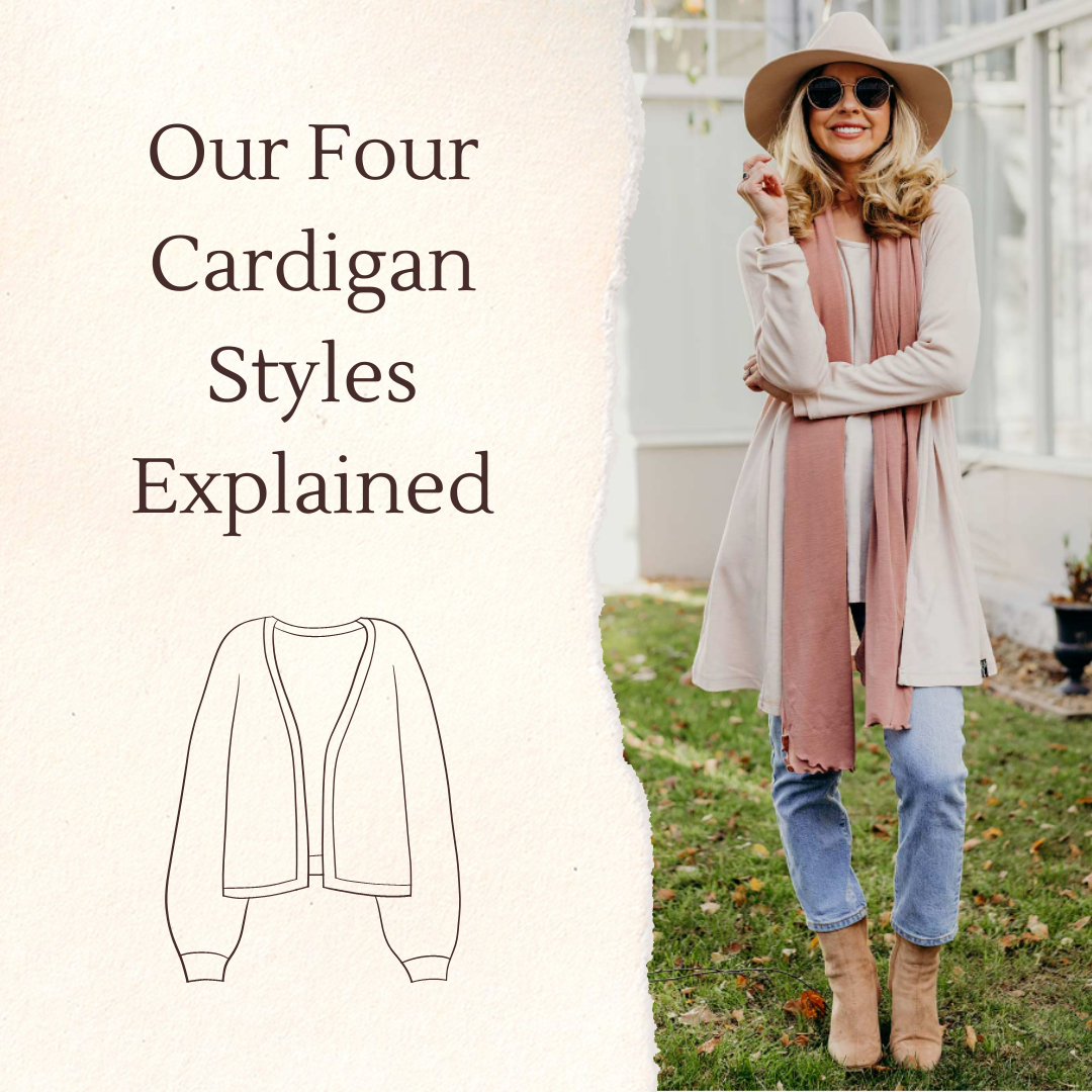Our Four Cardigan Styles Explained