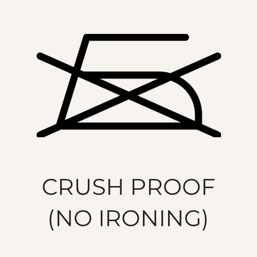 Crush Proof (No Ironing)