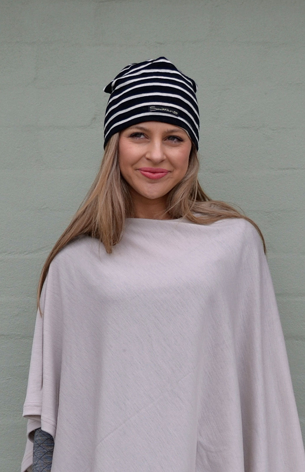 Stone Women's Merino Wool Plain Poncho