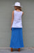 Crisp White Women&#39;s Organic Cotton Capri Top
