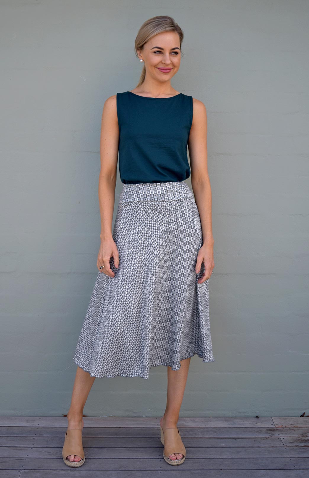 Capri Top - Jersey Women's Merino Wool Sleeveless Capri Top