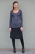 Mulberry Women&#39;s Merino Wool Long Sleeve Fashion &amp;amp; Layering Top
