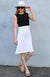 Black & Ivory Women&#39;s Merino Wool Sleeveless Straight Dress
