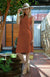 Terracotta Women&#39;s Merino Wool Sleeveless Straight Dress
