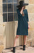Deep Sea Green Women&#39;s Merino Wool Shift Dress
