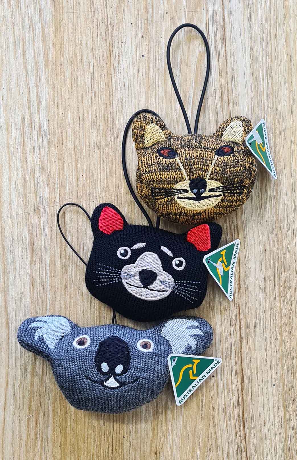 Animal Merino Wool Animal Key/Bag Tag