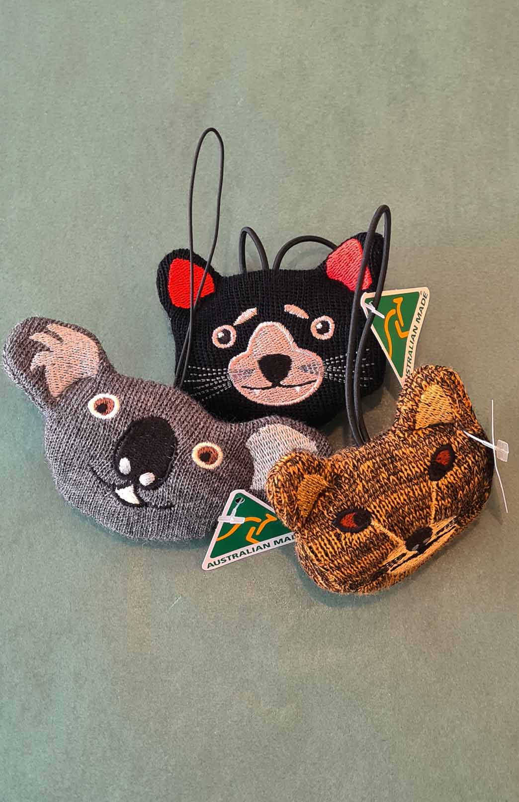 Animal Merino Wool Animal Key/Bag Tag