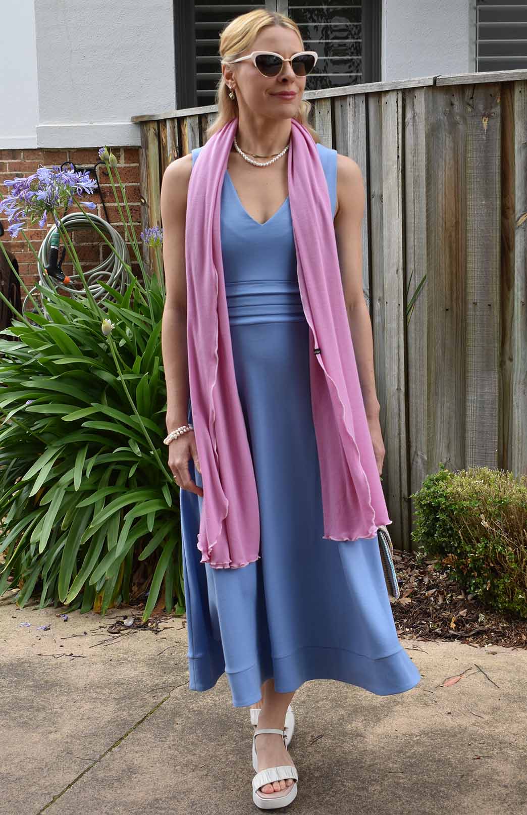 Crocus Pink Women's Merino Wool Luxury Scarf
