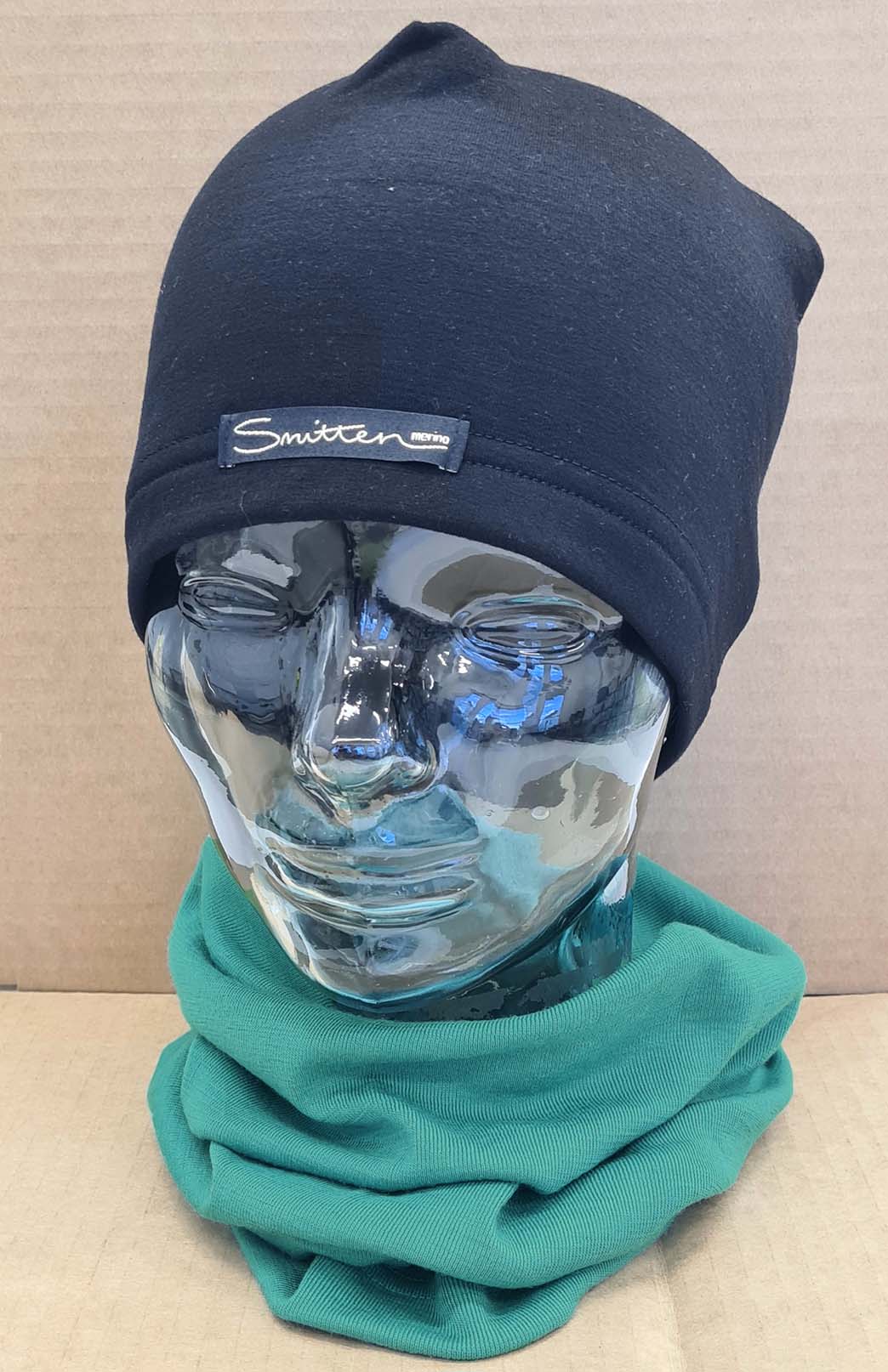 Verde Jade Green Unisex Merino Wool Thermal Neck Warmer Neck Gaiter