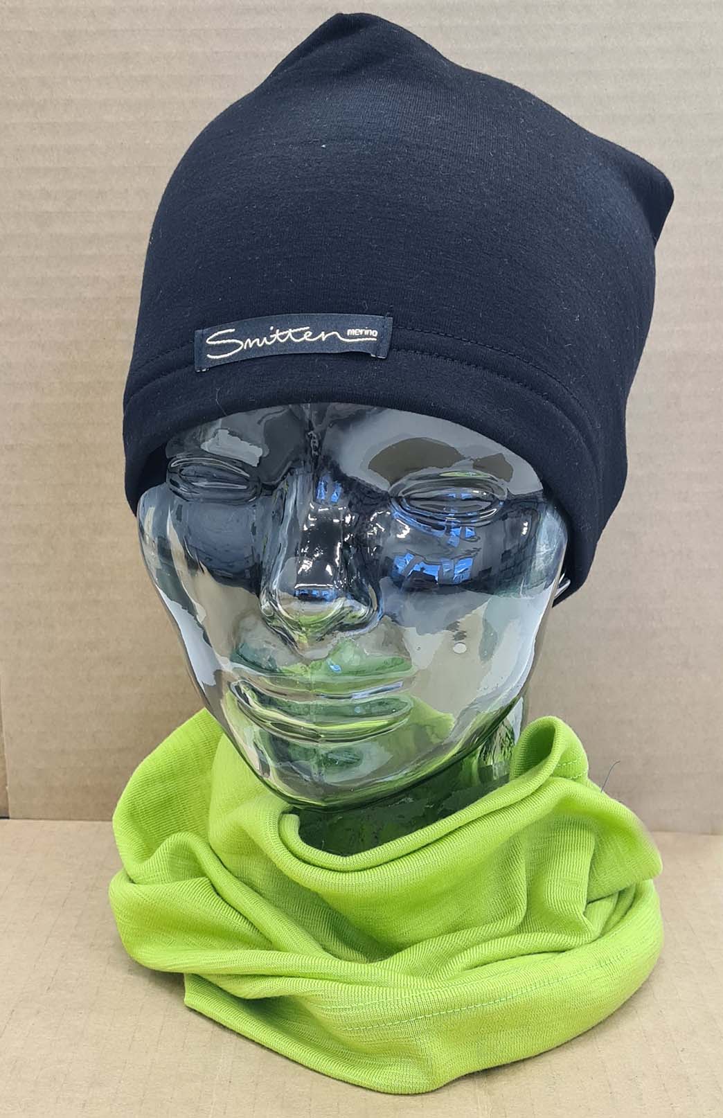 Gemma Lime Green Unisex Merino Wool Thermal Neck Warmer Neck Gaiter