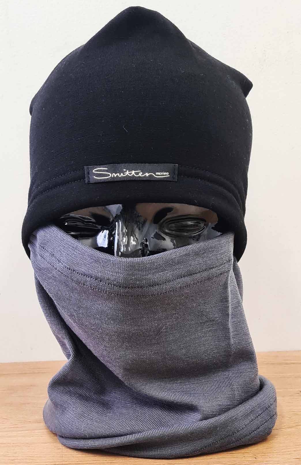 Slate Grey Unisex Merino Wool Thermal Neck Warmer Neck Gaiter