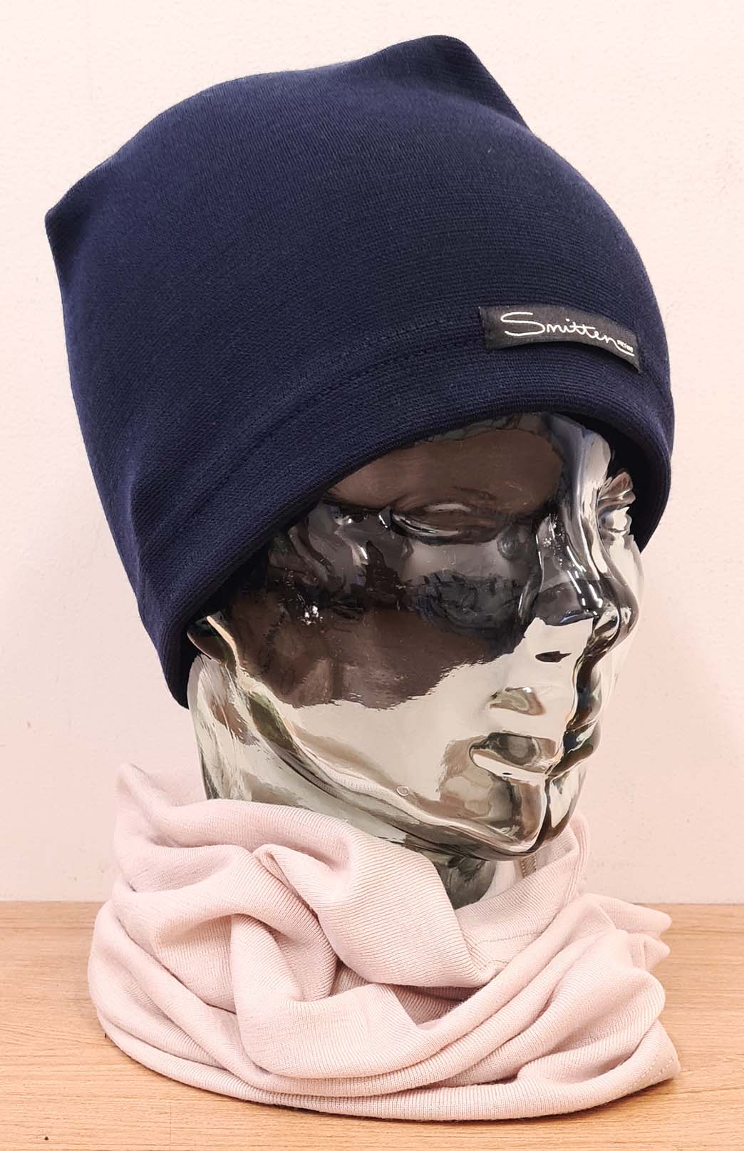 Navy Blue Unisex Merino Wool Thermal (360g) Beanie