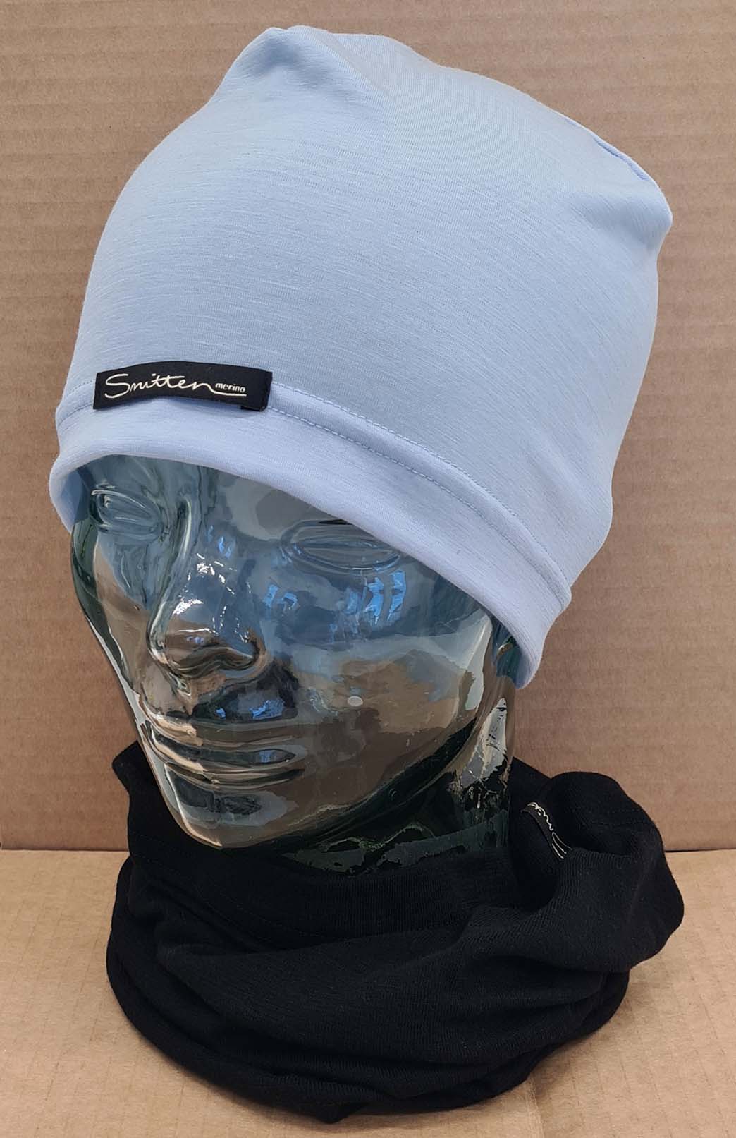 Dusty Blue Unisex Merino Wool Skull Cap Lightweight (170g) Beanie