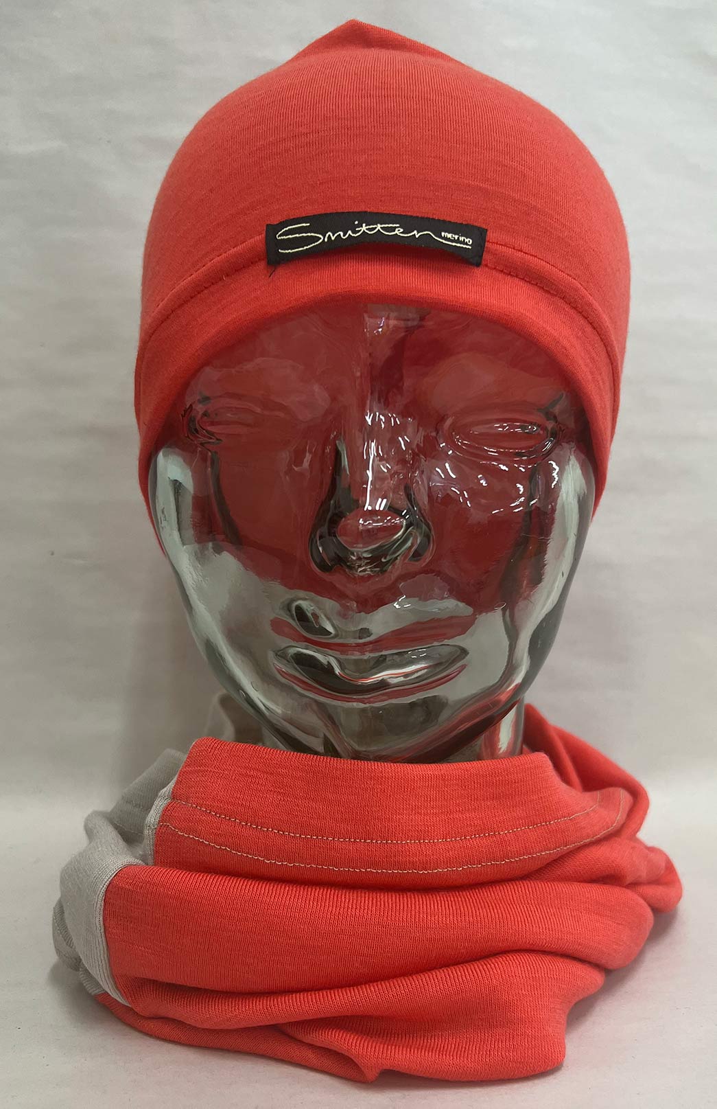 Begonia Pink Coral Unisex Merino Wool Skull Cap Lightweight (170g) Beanie