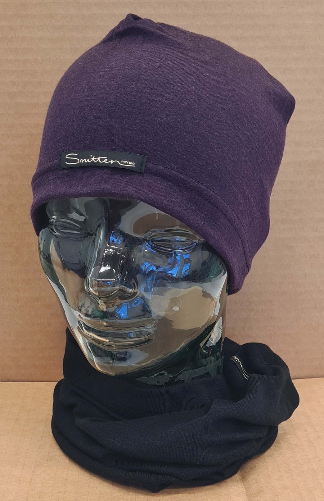 Mulberry Purple Unisex Merino Wool Skull Cap Lightweight (170g) Beanie