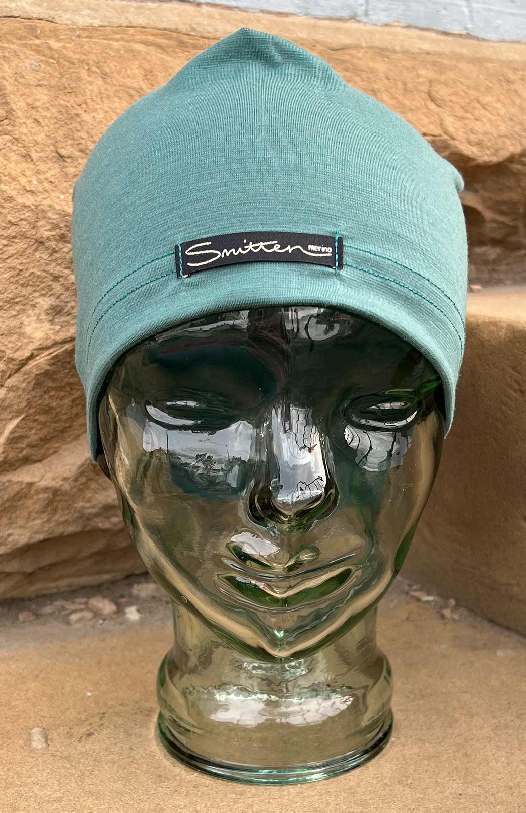 Seafoam Green Unisex Merino Wool Skull Cap Lightweight (170g) Beanie