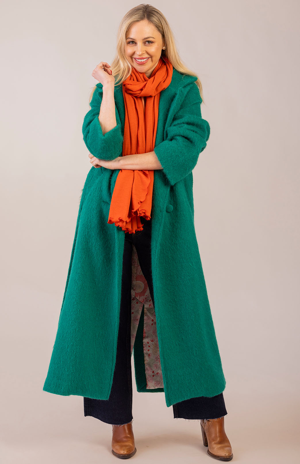 The Berlin Coat Women's Merino, Mohair and Alpaca Long Trench Coat