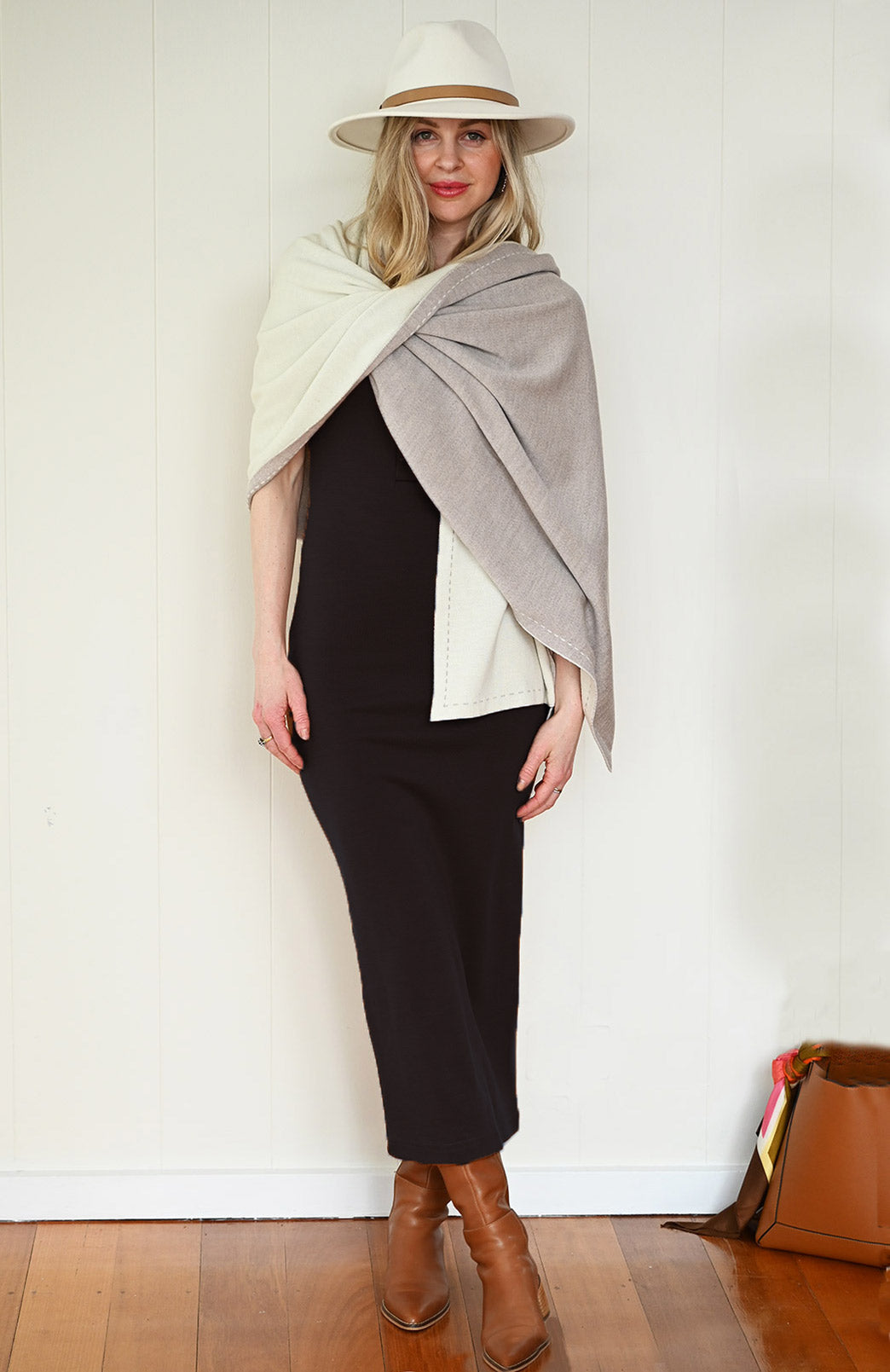 Luxurious Reversible Wrap Women's Merino Wool Reversible Wrap