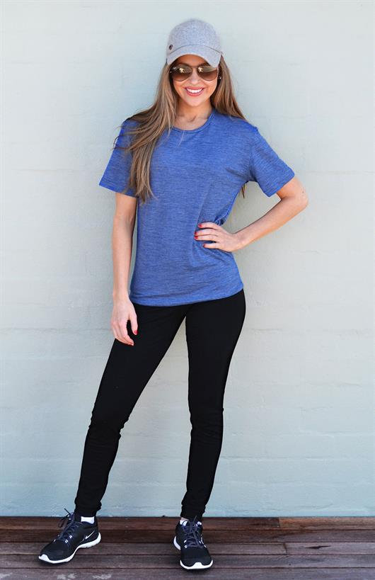 Loose T-Shirt (Rib) Women's Merino Wool Short Sleeved T-Shirt