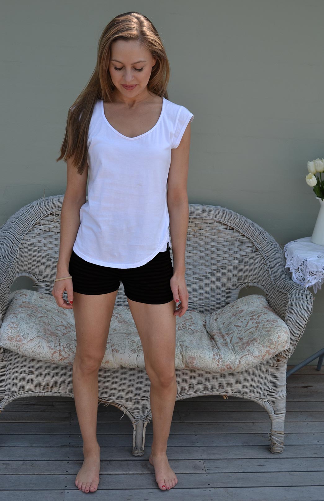 Black Women's Merino Wool Underwear (Boxer Shorts)