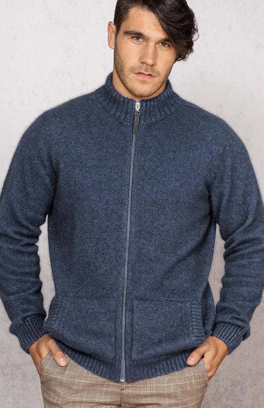 Neptune Men's Merino &amp; Possum Long Sleeve Zip Jacket