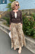 Chocolate Women&#39;s Merino Wool Long Sleeve Round Neck Waist Cardigan
