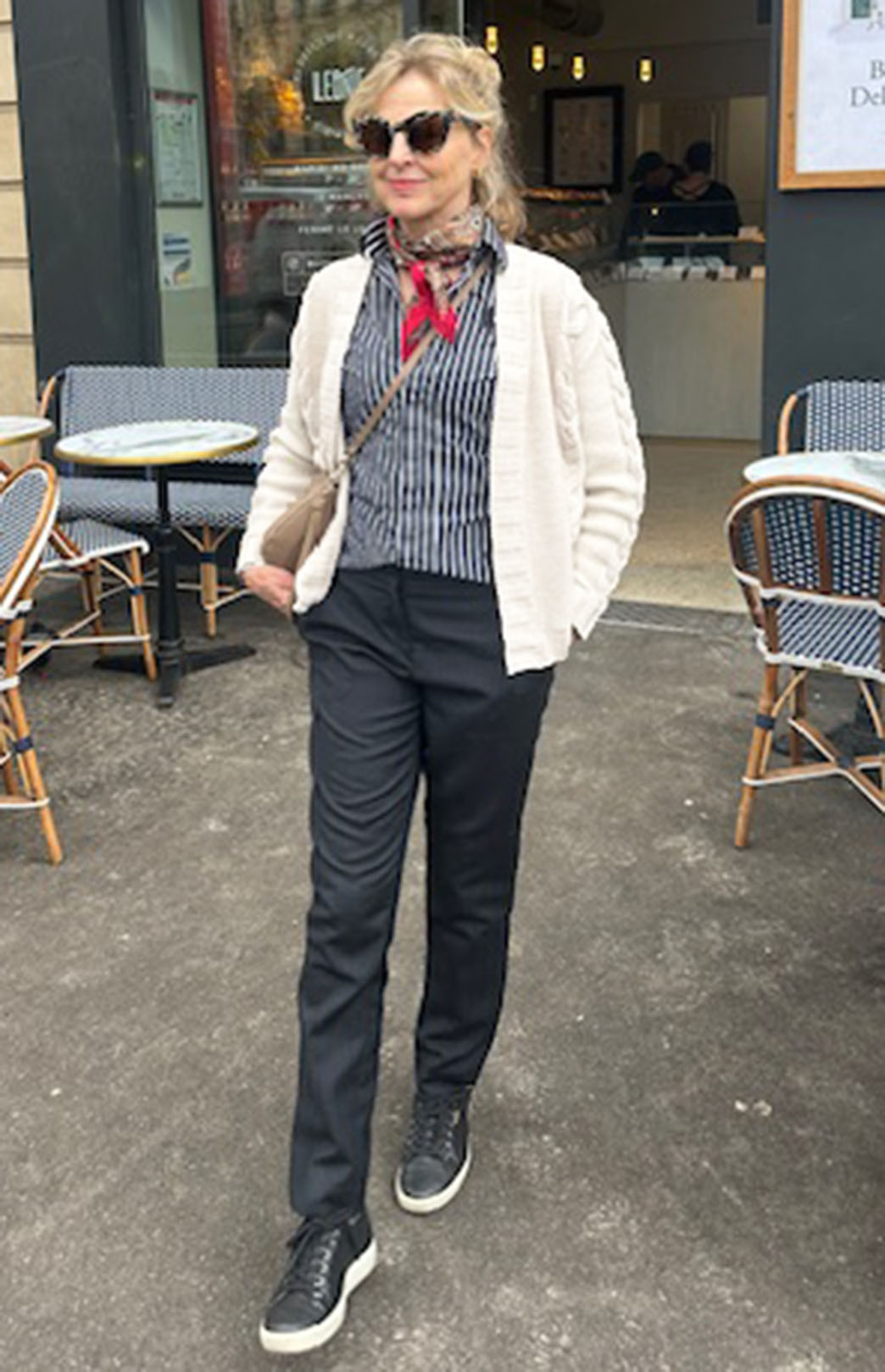 Ivory Women's Merino Wool Cable Knit Cardigan