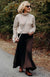 Oatmeal Women&#39;s Merino Wool Cable Knit Jumper
