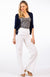Grey Marl Leopard Women&#39;s Merino Wool Layering and Activewear Camisole Top
