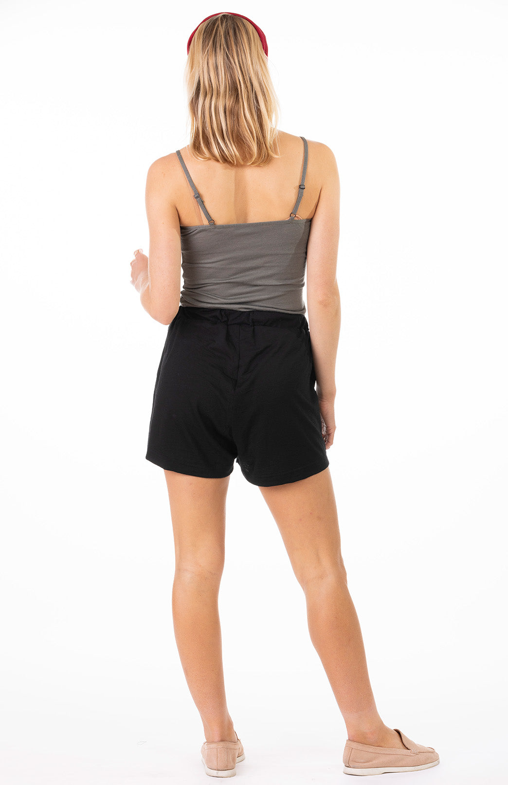 Gum Tree Green Women's Merino Wool Camisole Pyjama Top