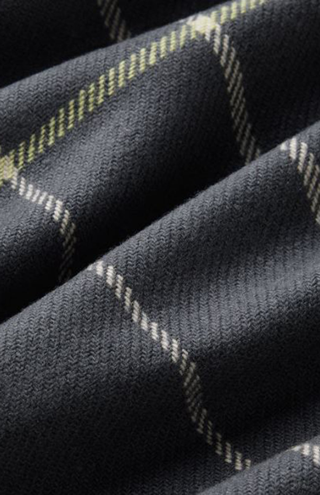 Charcoal and Ivory Check Waverly Mills Scarf 
