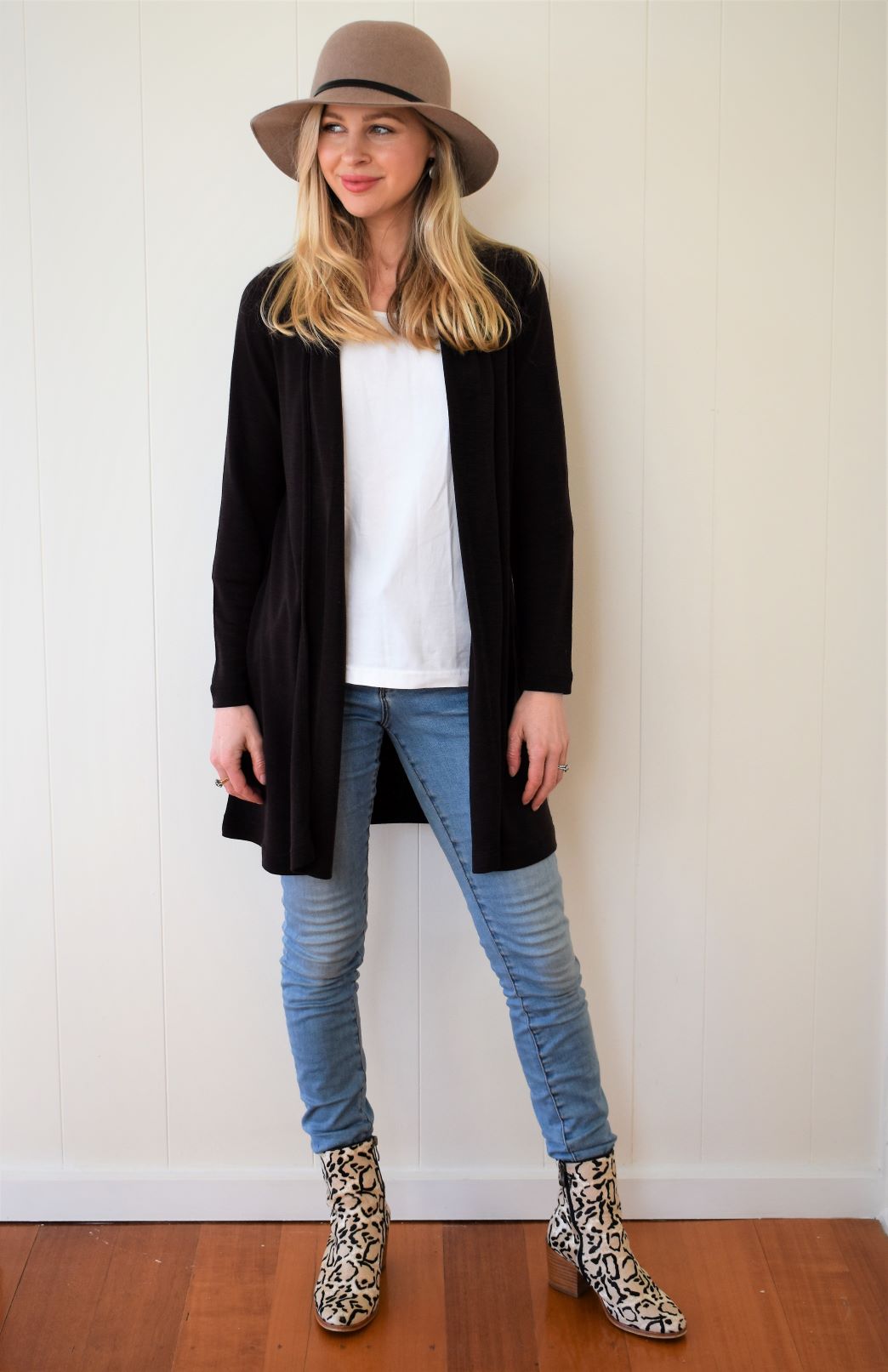Pre Loved: Drape Cardigan (size 10) Women's Merino Wool Drape Cardigan