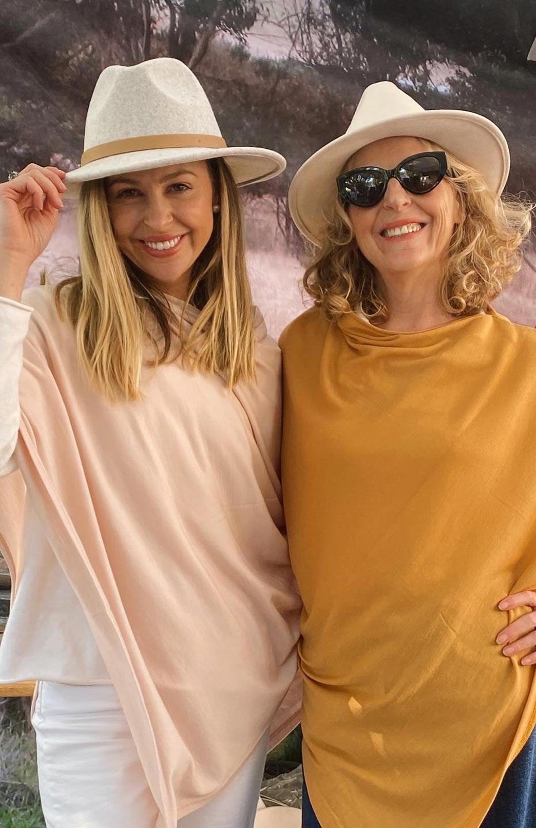 Mustard Yellow Women's Merino Wool Plain Poncho