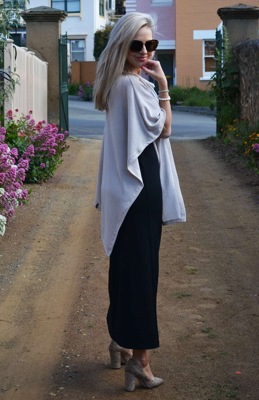 Soft Sand Women's Merino Wool Plain Poncho