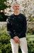 Navy Men&#39;s Merino Wool Knitted V-Neck Jumper
