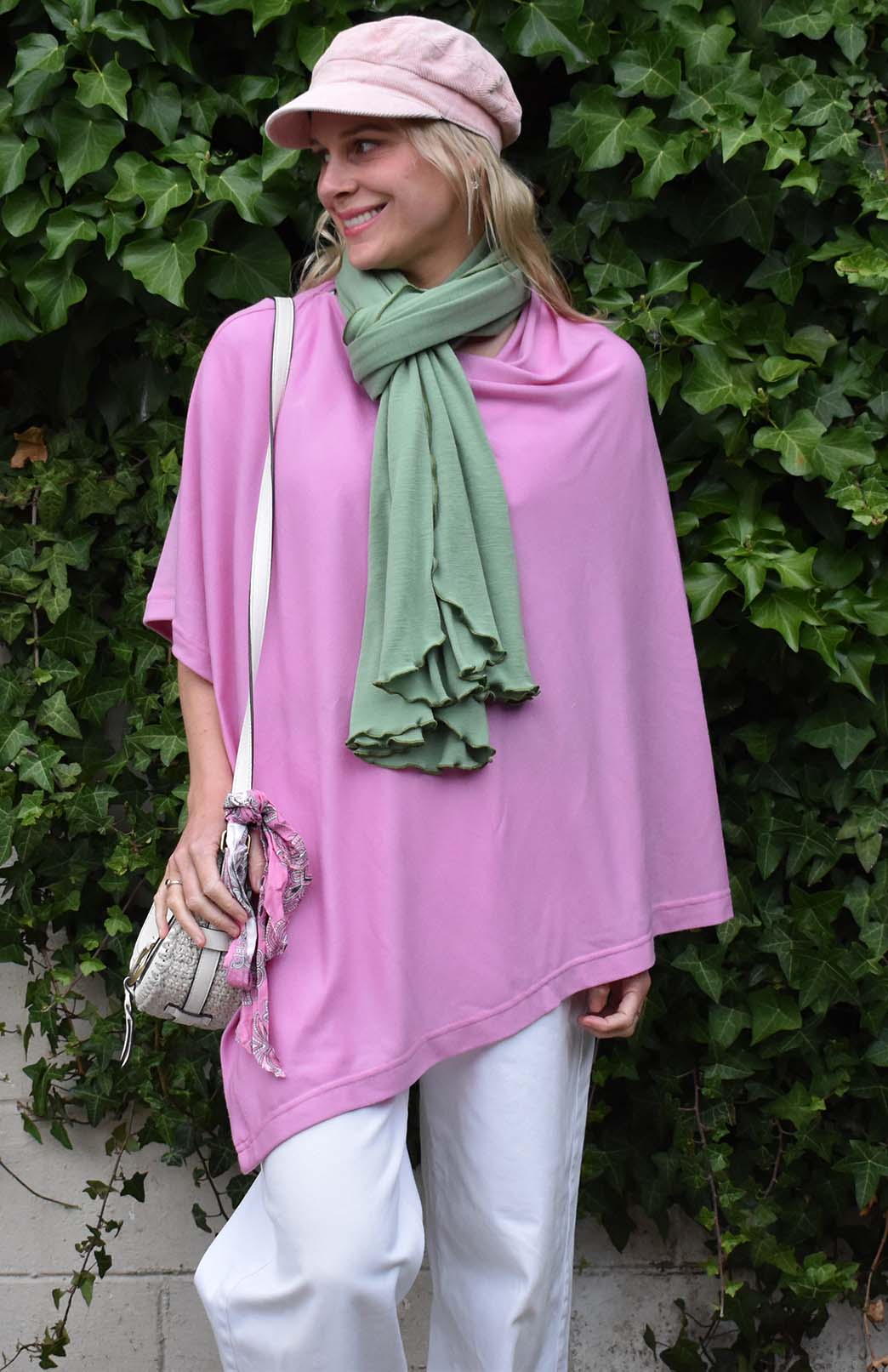 Matcha Green Women's Merino Wool Luxury Scarf