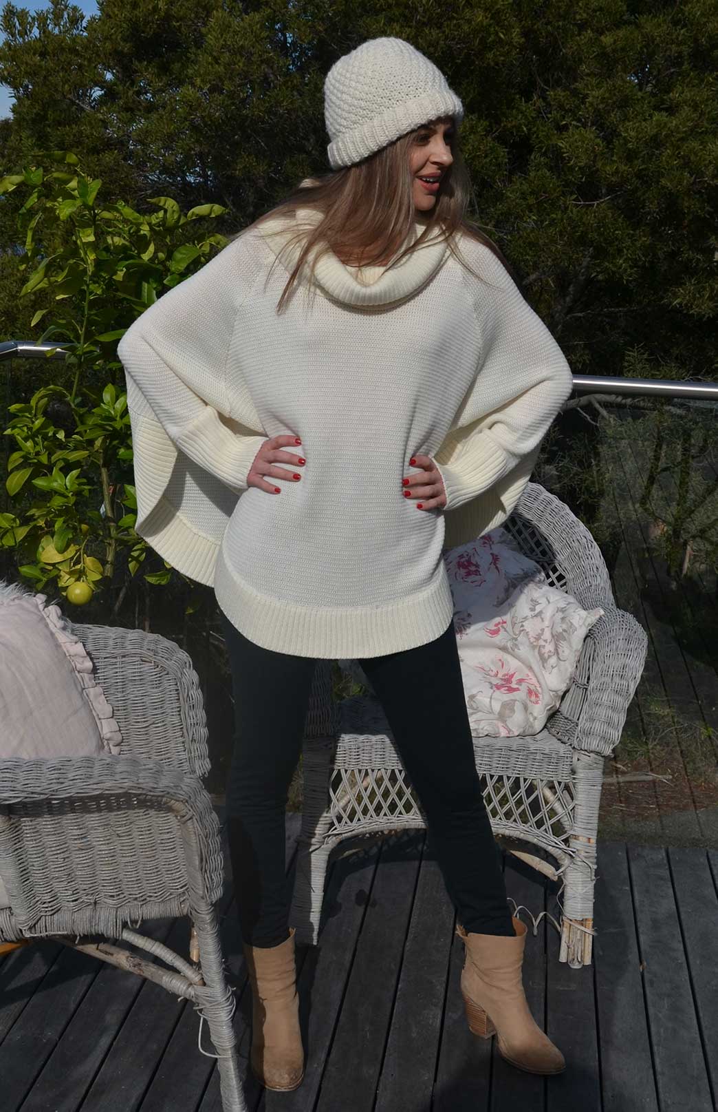 Black Women's Merino Wool 270gsm Fleece Elastic Waist Thermal Winter Leggings &amp; Yoga Pants 