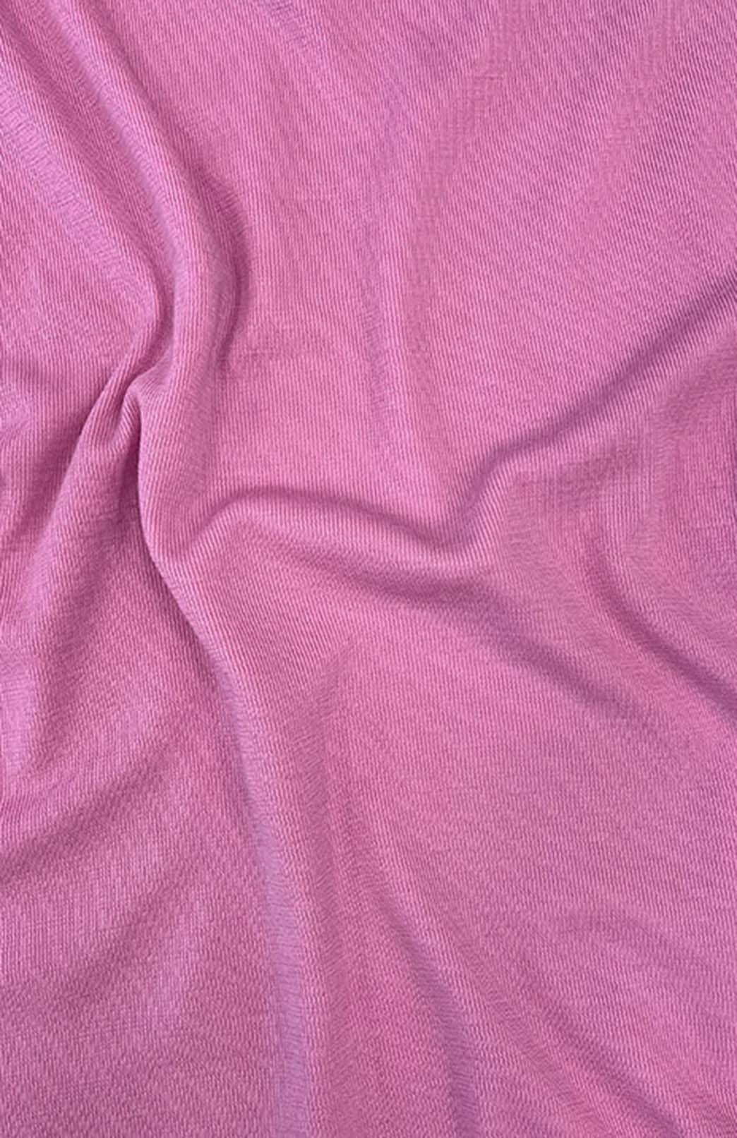 Crocus Pink Women's Merino Wool Plain Poncho