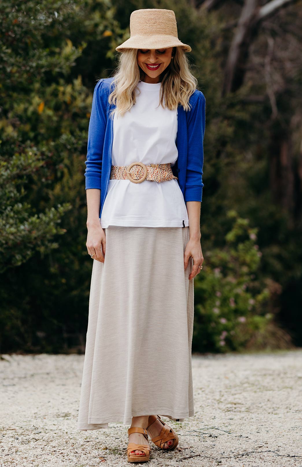 Bluebell Women's Merino Wool Crop Cardigan with 3/4 Sleeves