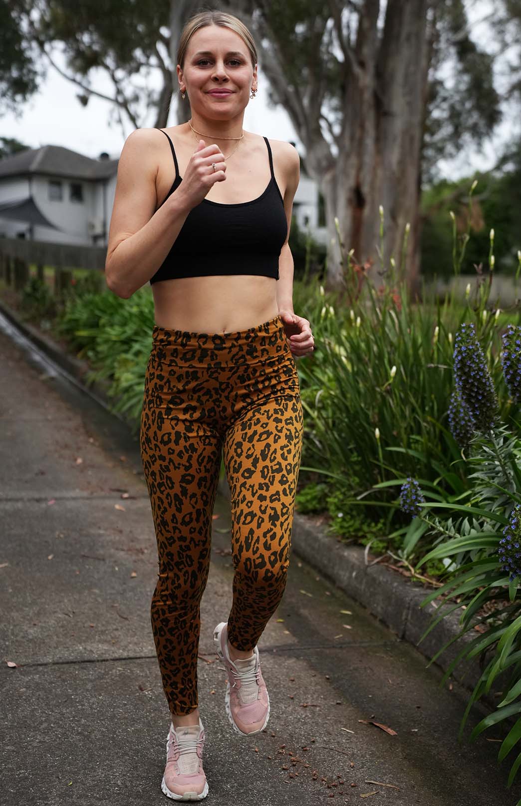 Whiskey Leopard Women's Merino Wool High Waisted Leggings &amp; Yoga Pants 