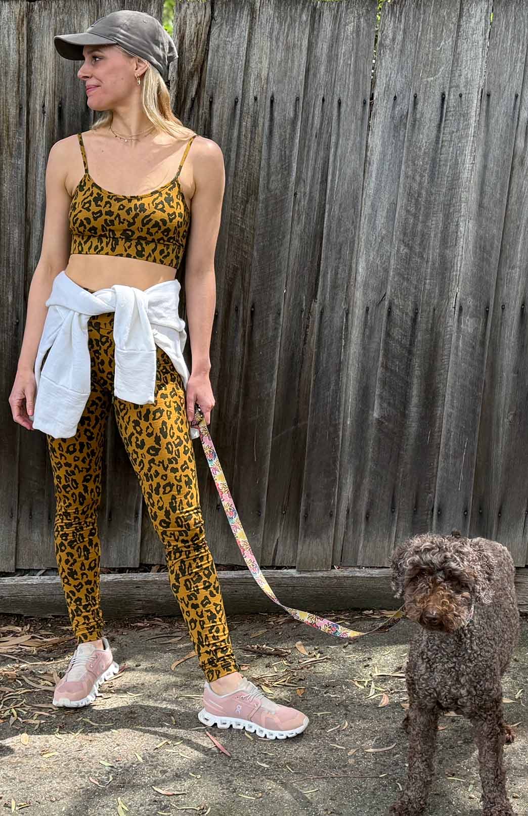 Whiskey Leopard Women's Merino Wool High Waisted Leggings &amp; Yoga Pants 