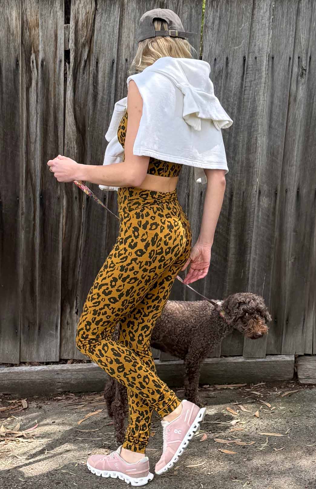 Whiskey Leopard Women's Merino Wool High Waisted Leggings &amp; Yoga Pants 