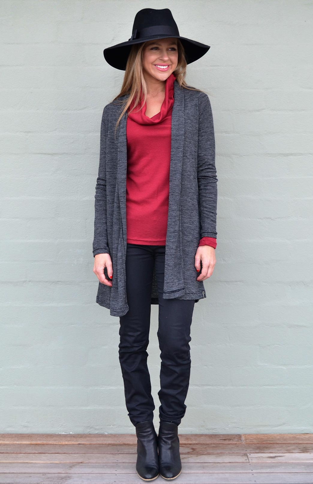 Drape Cardigan Women's Merino Wool Drape Cardigan