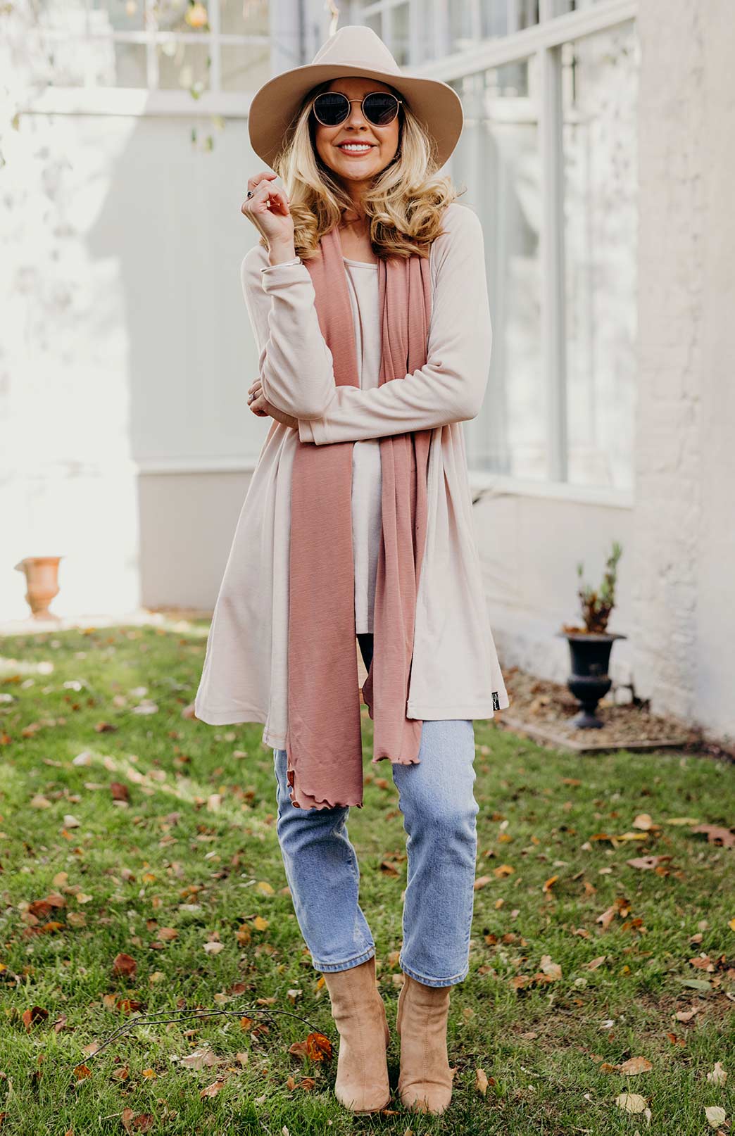 Nude Women's Merino Wool Drape Cardigan
