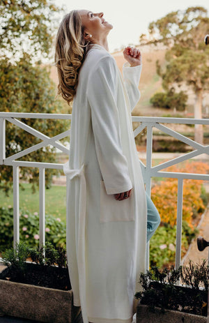 Women's Merino Wool Thermal Dressing Gown