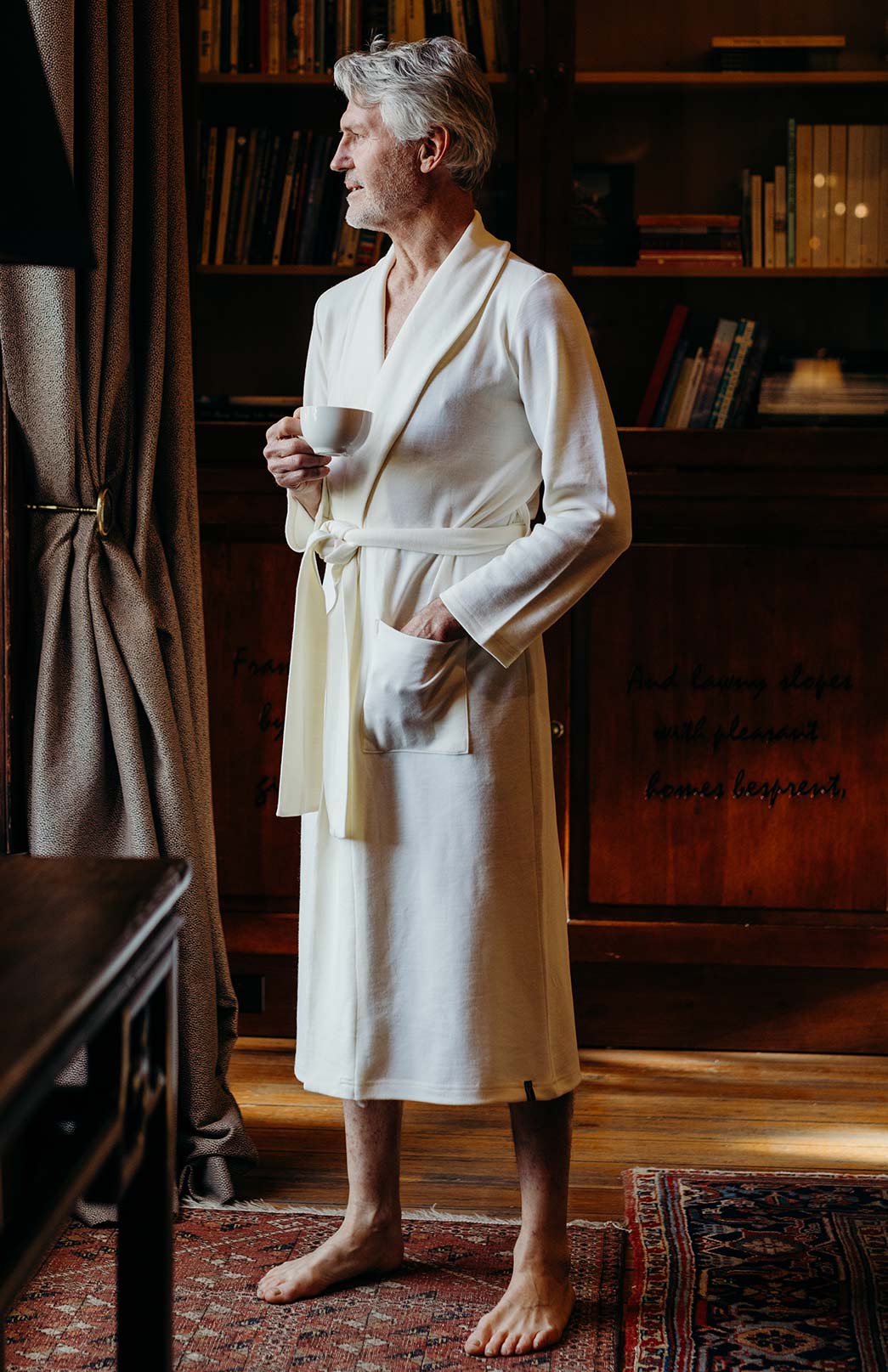 Ivory Superfine Merino Wool Nightgown 