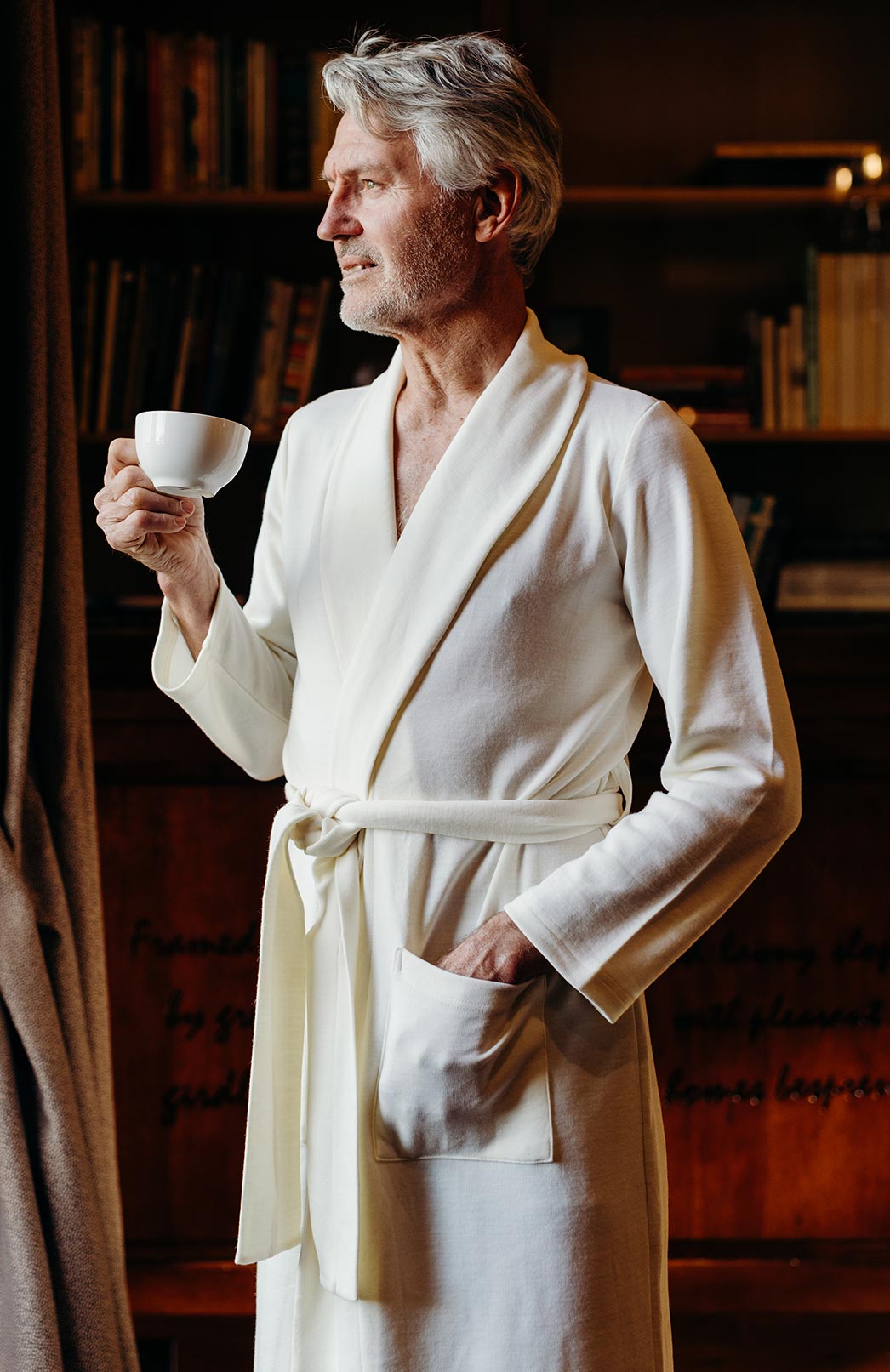 Ivory Superfine Merino Wool Nightgown 