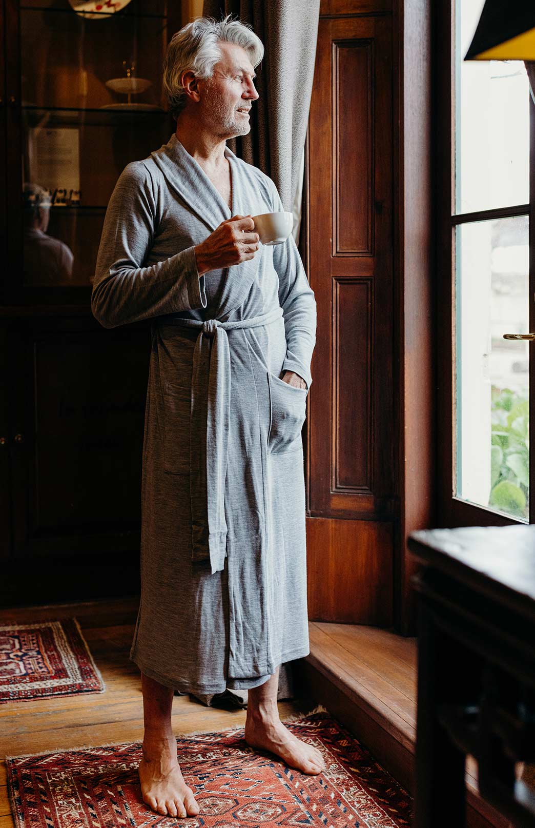 Merino Wool Men's Nightgown | Smitten Merino Merino Wool Men's Nightgown | Smitten Merino